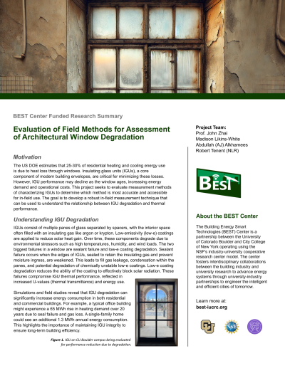 window degradation project summary
